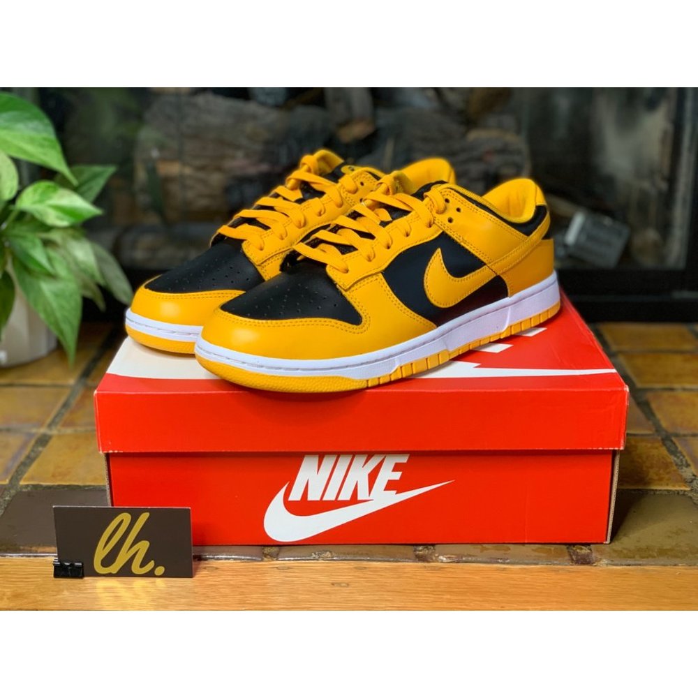 Mens 10.5 Nike Dunk Low “Championship Goldenrod” Athletic Sneakers DD1391-004 - Picture 2 of 7